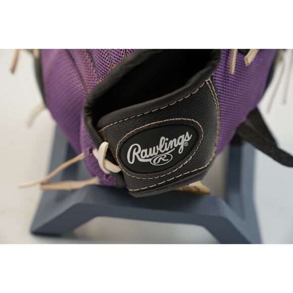 RAWLINGS Girls Youth 10" Baseball Glove Purple Players PL10PUR fits right hand - Picture 7 of 7
